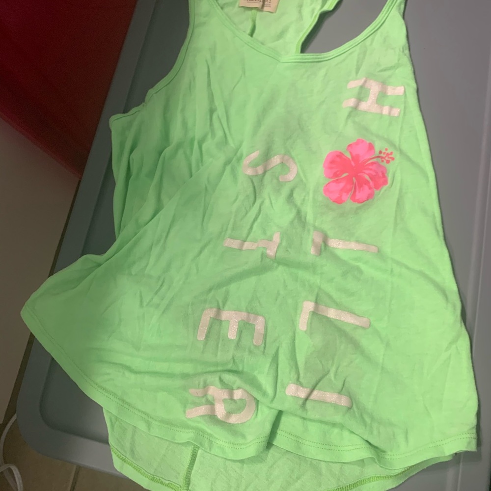 Hollister racerback. Size xs. Light green.
